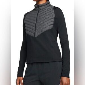 Nike Therma-FIT Run Division Hybrid Black Running Jacket Women Large DD6468-010